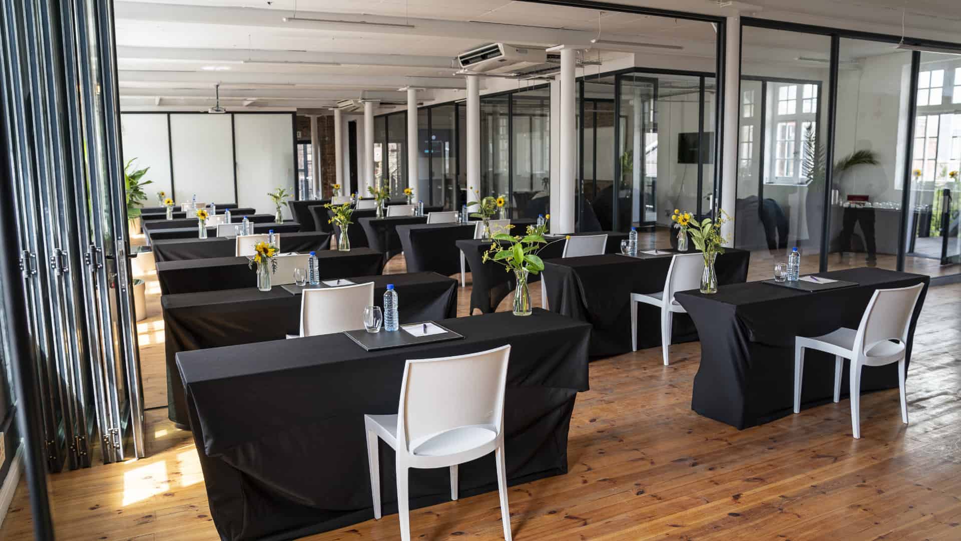 Classroom-style conference room at The Old Biscuitmill